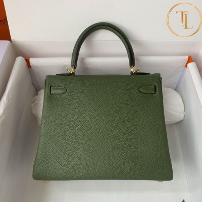Túi xách đeo chéo Hermes Kelly màu xanh khóa vàng size 25 hàng hiệu Like Auth HM26 10 tui xach hermes (8)