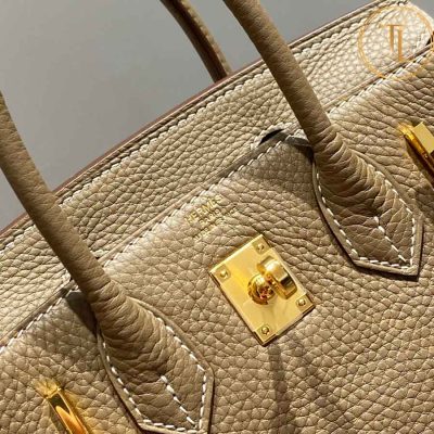 Túi xách đeo chéo Hermes Birkin màu ghi nâu size 20 hàng hiệu Like Auth HM06 7 tui xach hermes (8)