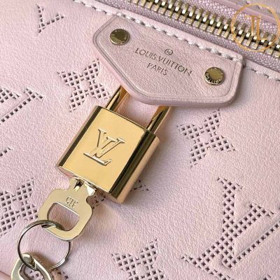 Túi xách đeo chéo Louis Vuitton màu hồng dập logo cận chính hãng LV43 8 tui xach lv (6)