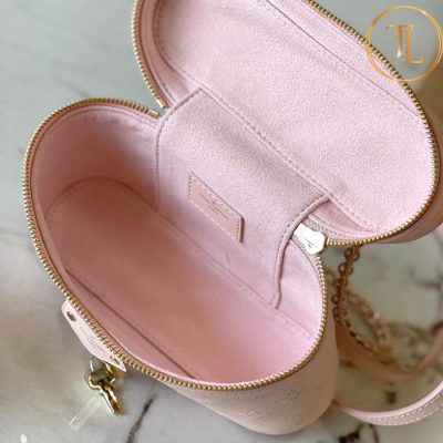 Túi xách đeo chéo Louis Vuitton màu hồng dập logo cận chính hãng LV43 9 tui xach lv (7)