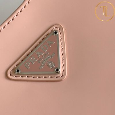 Túi xách kẹp nách Prada nữ màu hồng nổi bật hàng hiệu cận chính hãng PR006 7 tui xach prada (2)