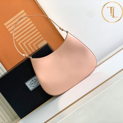 Túi xách kẹp nách Prada nữ màu hồng nổi bật hàng hiệu cận chính hãng PR006 11 tui xach prada (6)