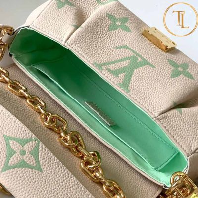 Túi xách đeo chéo Louis Vuitton màu phối xanh hàng hiệu like auth LV24 8 tui xach tay lv (2)