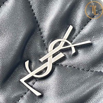 Túi xách đeo chéo YSL nữ hàng hiệu cận chính hãng màu đen logo bạc YSL 048 7 tui ysl (2)