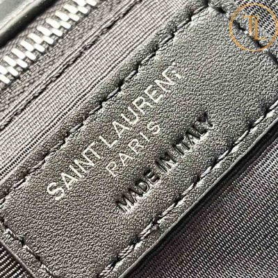 Túi xách đeo chéo YSL nữ hàng hiệu cận chính hãng màu đen logo bạc YSL 048 8 tui ysl (3)