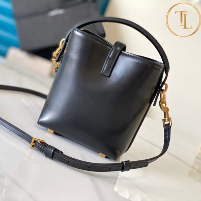 Túi xách đeo chéo nữ YSL màu đen logo vàng hàng hiệu cận chính hãng YSL 054 8 tui ysl (3)