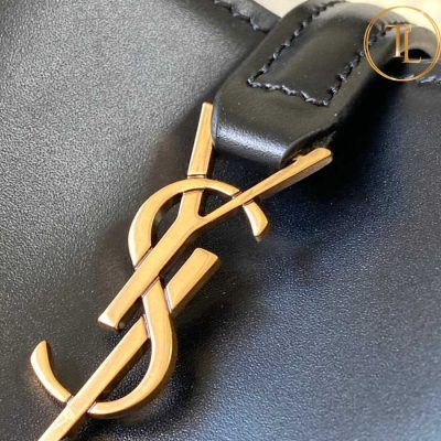 Túi xách đeo chéo nữ YSL màu đen logo vàng hàng hiệu cận chính hãng YSL 054 9 tui ysl (5)