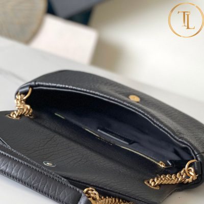 Túi xách đeo chéo nữ YSL màu đen logo vàng hàng hiệu cận chính hãng YSL 059 8 tui ysl (6)