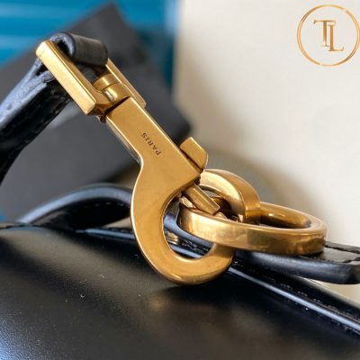 Túi xách đeo chéo nữ YSL màu đen logo vàng hàng hiệu cận chính hãng YSL 054 10 tui ysl (7)