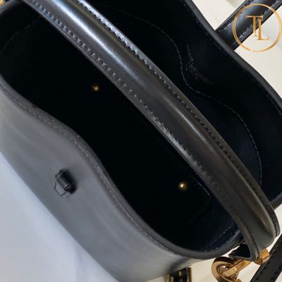 Túi xách đeo chéo nữ YSL màu đen logo vàng hàng hiệu cận chính hãng YSL 054 11 tui ysl (8)