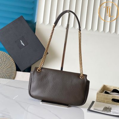 Túi xách đeo chéo nữ YSL màu nâu đất logo vàng hàng hiệu cận chính hãng YSL 058 11 tui ysl (8)